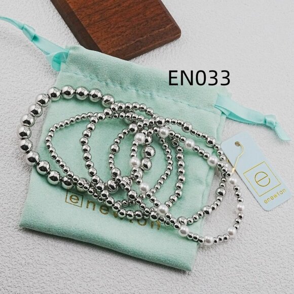 Enewton Platinum Bead & Pearl Five-Piece Bracelet Set - Picture 3 of 5